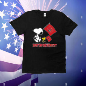 Snoopy Boston University Road To Oklahoma City flag T-Shirt