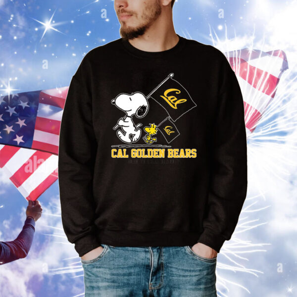 Snoopy California Golden Bears Road To Oklahoma City flag T-Shirt