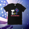 Snoopy The Ole Miss Rebels Road To Oklahoma City flag T-Shirt
