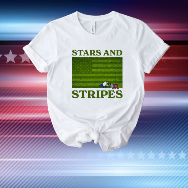 Stars and stripes lawn mower T-Shirt