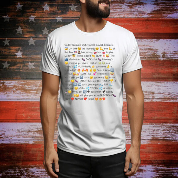 Trump Felon Slutty Text. Tee Shirt