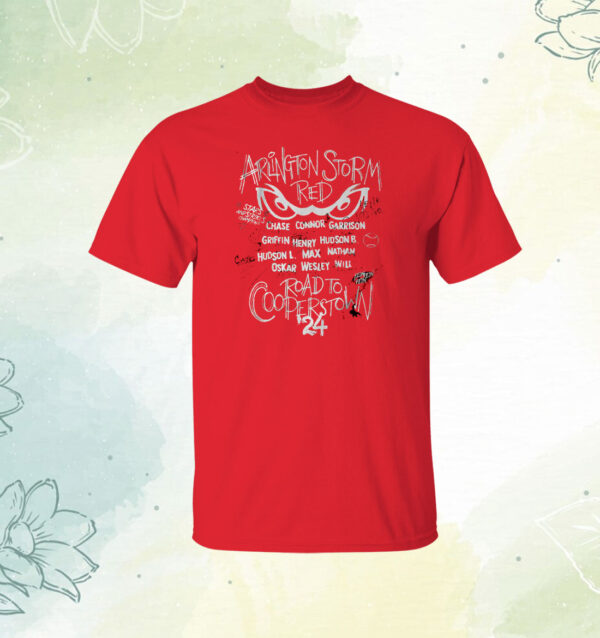 Arlington Storm Red Road To Cooperstown Tee Shirt