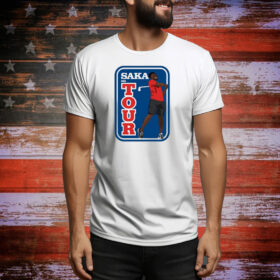 Carlbourkeart Saka On Tour Tee Shirt