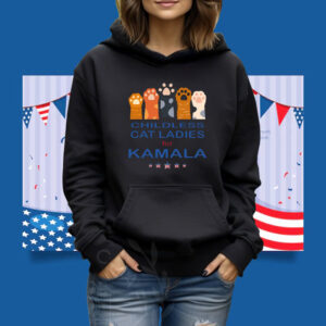 Childless Cat Ladies For Kamala Shirt, Kamala Harris 2024 President Tee Shirt