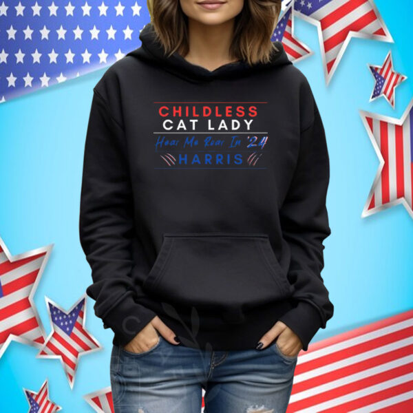 Childless Cat Lady, Harris 2024, Childless Cat Lady For Kamala Tee Shirt