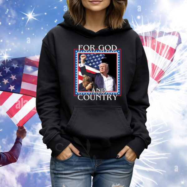 For God And Country Trump Fist Tee Shirt