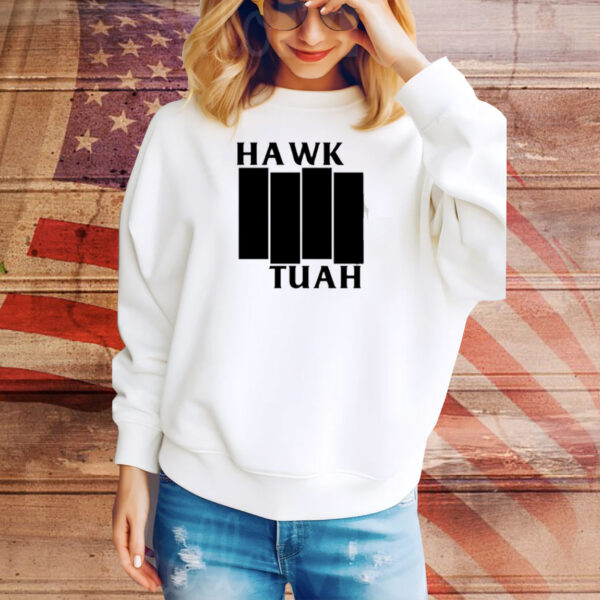 Hawk Tuah Black Flag Tee Shirt