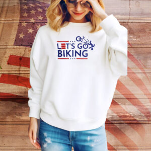 Let's Go Biking Joe Brandon Delaware Bike Fall Trump 2024 Make America Great Again Ron Desantis Tee Shirt