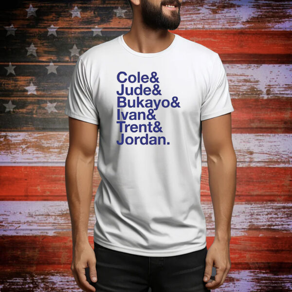 Official Cole Jude Bukayo Ivan Trent Jordan Tee Shirt