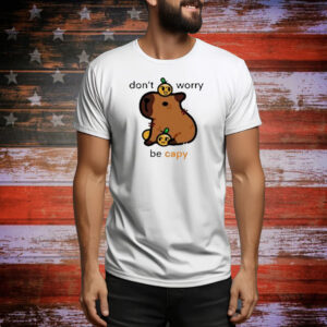 Official Eveoart Don’t Worry Be Capy painting Tee Shirt