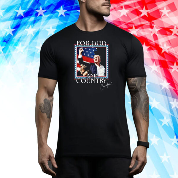 Official For God And Country Donald Trump 2024 Tee Shirt