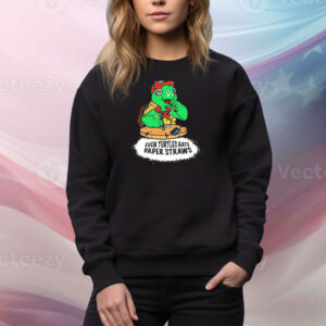 Official Isaac Butterfield Even Turtles Hate Paper Straws Tee Shirt