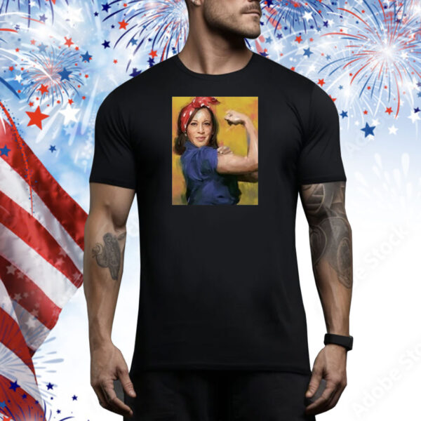 Official Kamala Harris Rosie The Riveter Retro 2024 Tee Shirt