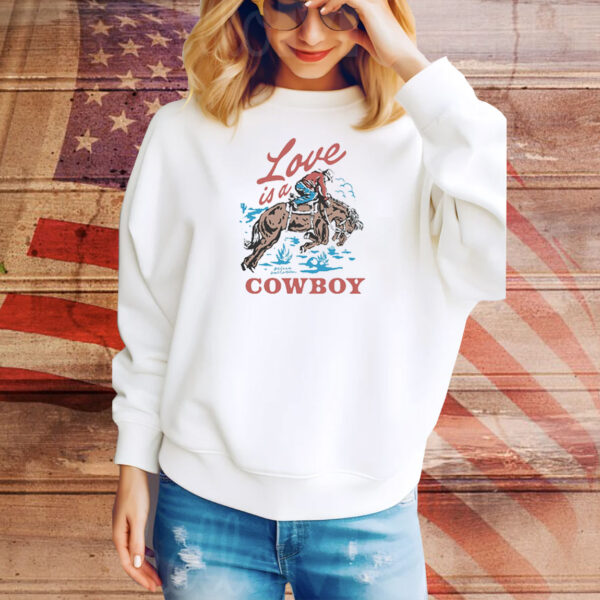 Official Kelsea Ballerini Love Is A Cowboys Art Tee Shirt