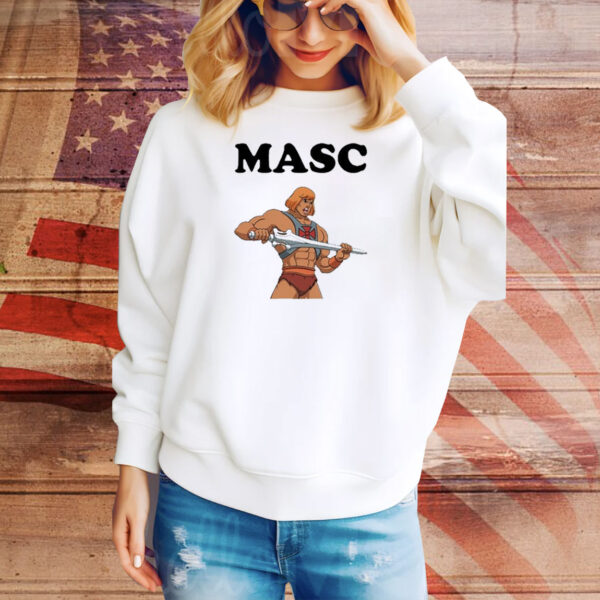 Official Sacha Coward Masc He-Man Cartoon Tee Shirt