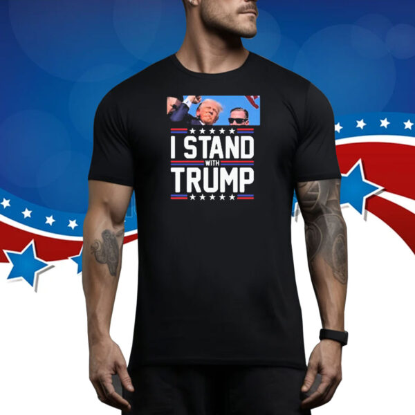 Official Stand With Him Trump 2024 Campaign Tee Shirt