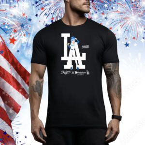 Official Umiboshi La Dodgers X Hololive Night Suisei Tee Shirt