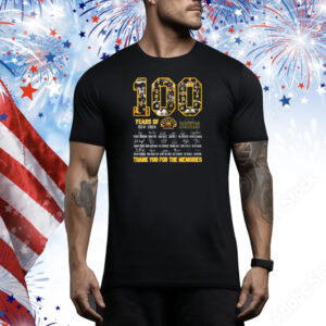 100 Years Of 1924 – 2024 Boston Bruins Thank You For The Memories Tee Shirt