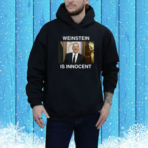 Luciano Silighini Garagnani Wearing Weinstein Is Innocent Tee Shirt