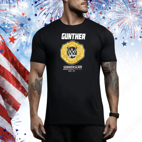 Official Gunther SummerSlam Cleveland August 3 2024 Winner Tee Shirt