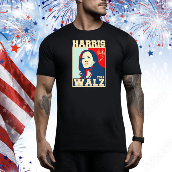 Official Harris Waltz La 2024 Kamala Harris Tim Walz Hope Tee Shirt