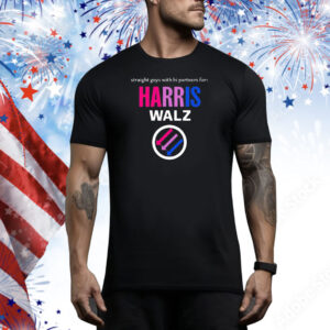 Official Straight Guys With Bi Partners For Harris Walz 2024 Tee Shirt