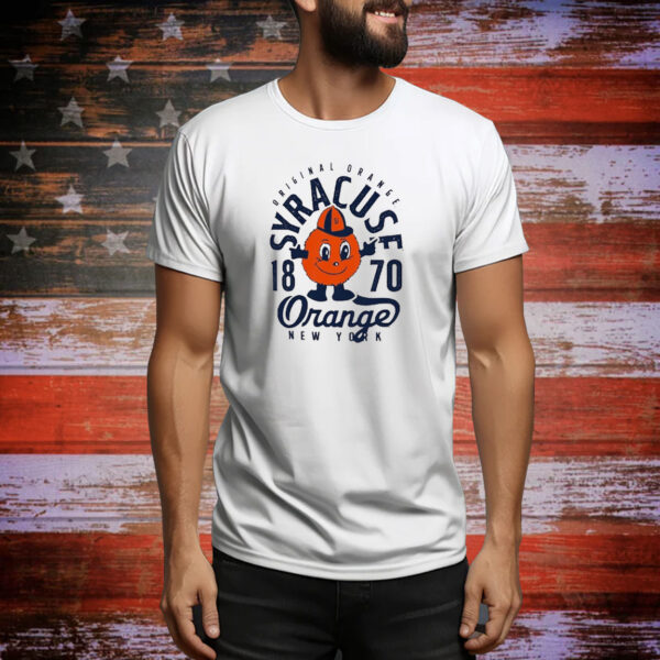 Official Syracuse Orange Comfort Colors Mascot Overlay New York 1870 Tee Shirt