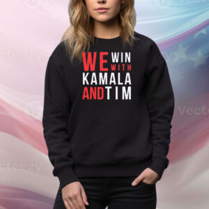 Official We Win With Kamala Harris Tim Walz 2024 Tee Shirt