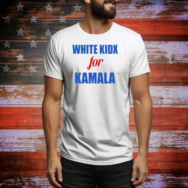 Official White Kidx For Kamala Harris Tee Shirt