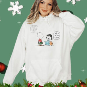 Charlie Brown and Lucy can i kick it yes you can T-Shirt