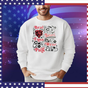 Chicago Bear real bears fans wear pink T-Shirt