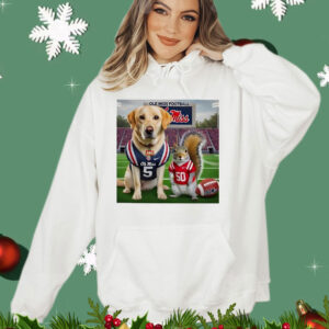 Dog and squirrel Ole Miss Football T-Shirt