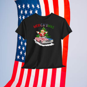 Funny Merry Christmas Trump Merica Xmas Pajamas Santa Shirt