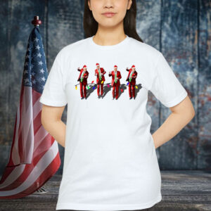 Funny Trump Dance Christmas Light Santa Trump Xmas T-Shirt