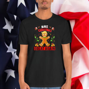 Funny Trump Gingerbread Man Make Christmas Great Again T-Shirt