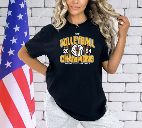 Official Arizona State Sun Devils 2024 Big 12 Volleyball Regular Season Champions Shirt