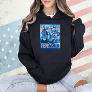 Official NFL Detroit Lions Ten And One Players Win It All This Year Poster Shirt