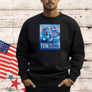 Official NFL Detroit Lions Ten And One Players Win It All This Year Poster Shirt