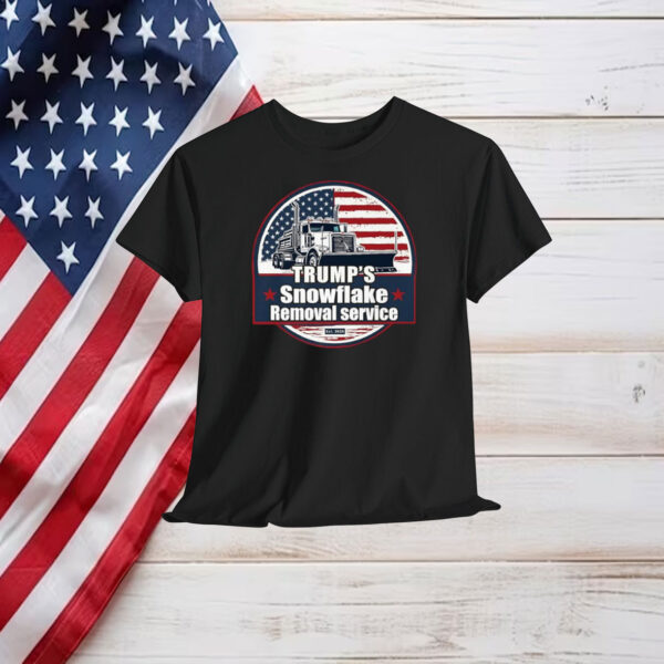 Trump's Snowflake Removal Service Funny Trump 2025 USA Flag Premium T-Shirt