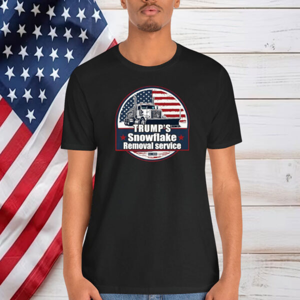 Trump's Snowflake Removal Service Funny Trump 2025 USA Flag Premium T-Shirt