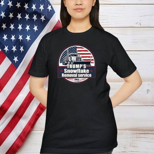 Trump's Snowflake Removal Service Funny Trump 2025 USA Flag Premium T-Shirt