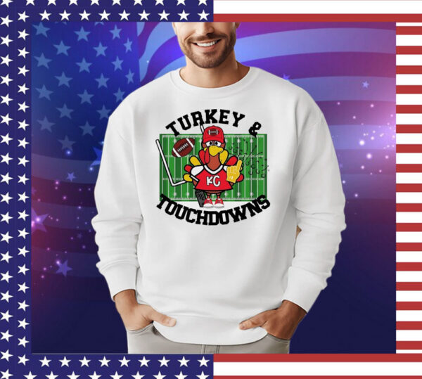 Turkey and touchdowns Kansas City Chiefs T-Shirt