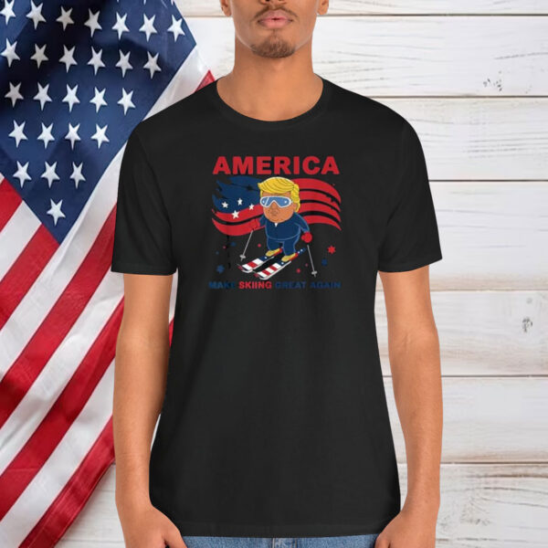 USA Apres Ski Make Skiing Great Again Donald Trump Shirt