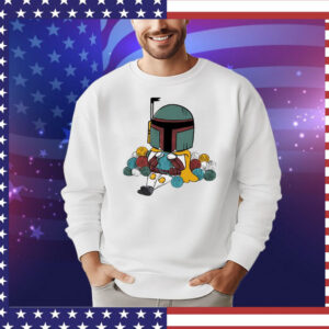 A knitting Boba Fett T-Shirt