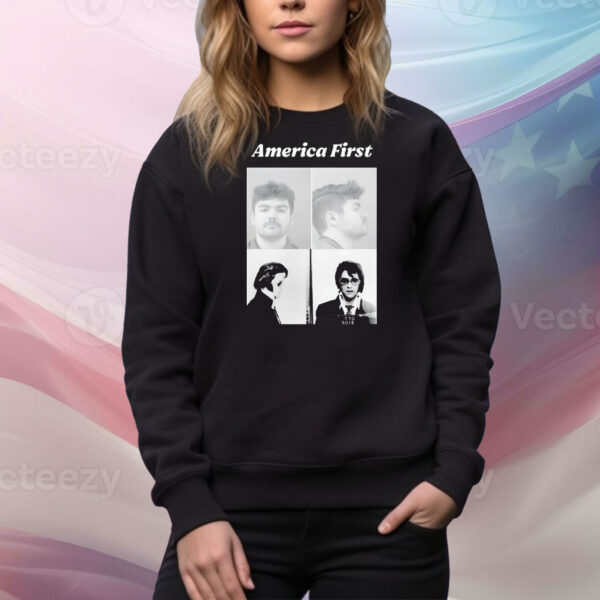 America first Nick Fuentes and Elvis Presley mugshot Tee Shirt