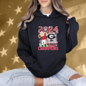 Georgia Bulldogs Sec Championship Mascot 2024 Tee Shirt