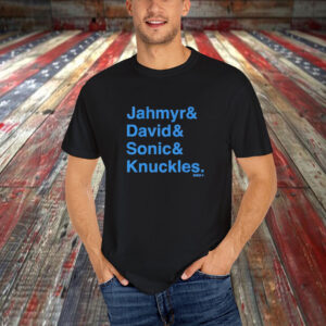 Jahymr Gibbs & David Montgomery Sonic & Knuckles Ampersand T-Shirt