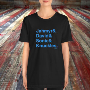 Jahymr Gibbs & David Montgomery Sonic & Knuckles Ampersand T-Shirt