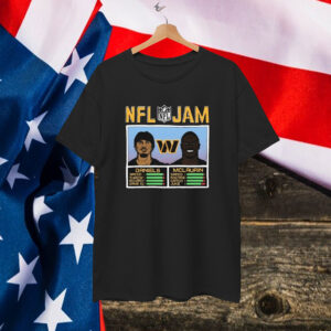 Jayden Daniels And Terry McLaurin Washington Commanders Burgundy NFL Jam T-Shirt