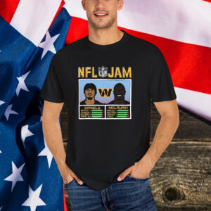 Jayden Daniels And Terry McLaurin Washington Commanders Burgundy NFL Jam T-Shirt